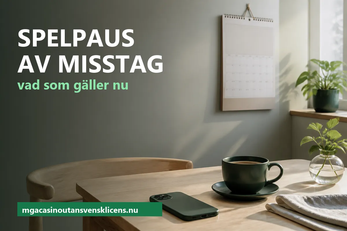 Spelpaus av misstag – en mobil med skärmen nedåt på ett ljust köksbord bredvid en väggkalender och en kopp kaffe i morgonljus