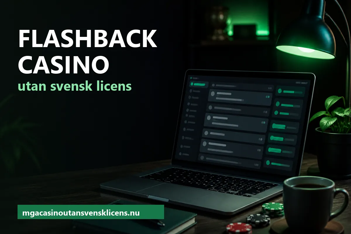 Bärbar dator med ett forum i mörkt läge bredvid kaffekopp och spelmarker – casino utan svensk licens Flashback