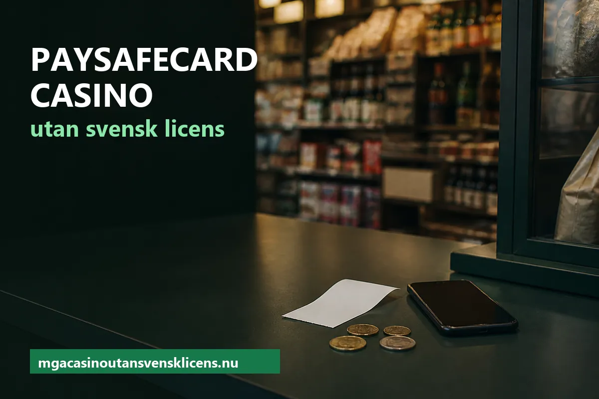 Kassadisk i en kiosk med kvittolapp, mynt och mobiltelefon