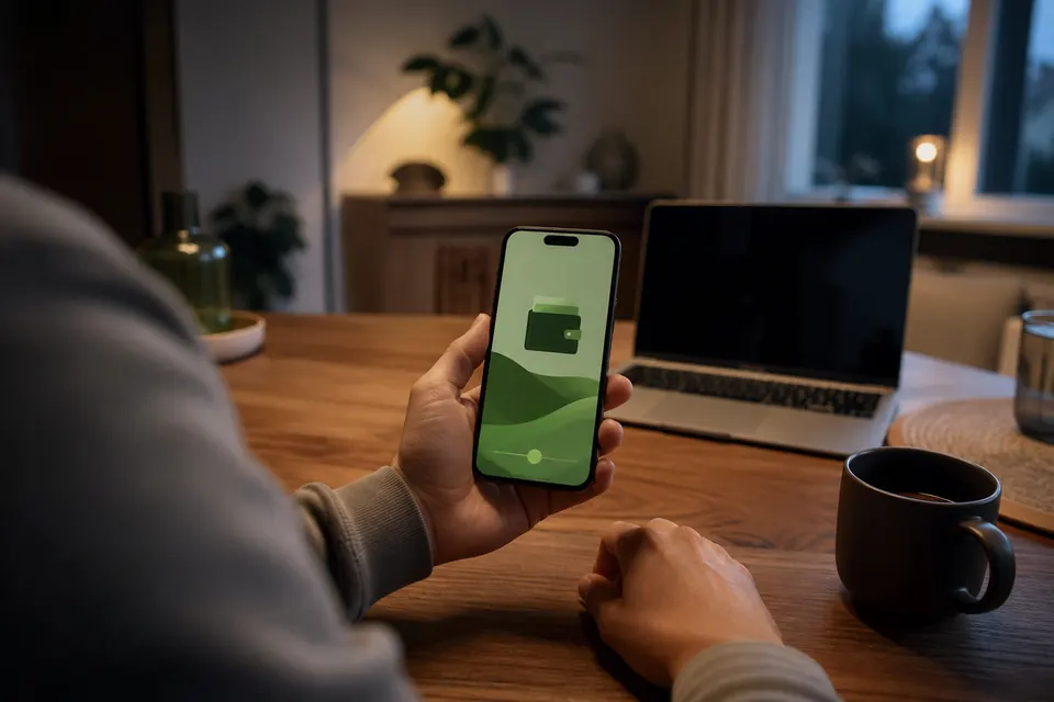 Neteller-appen i mobilen