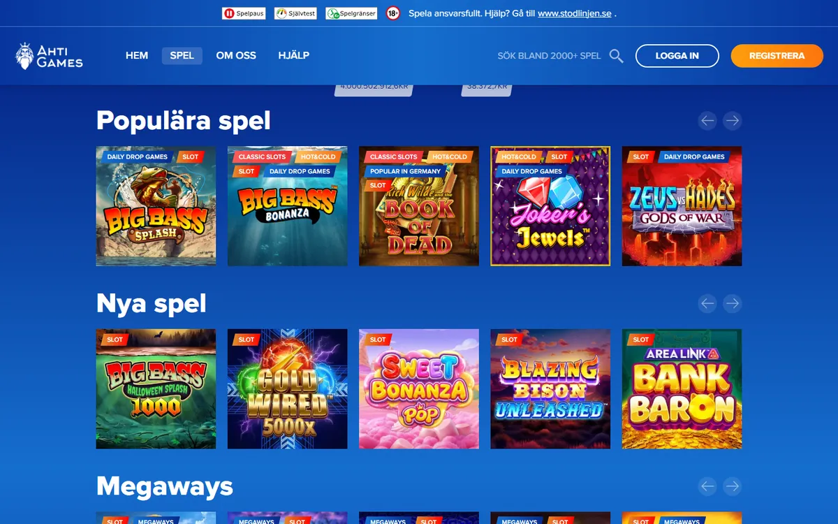 Spellobbyn hos Ahti Games