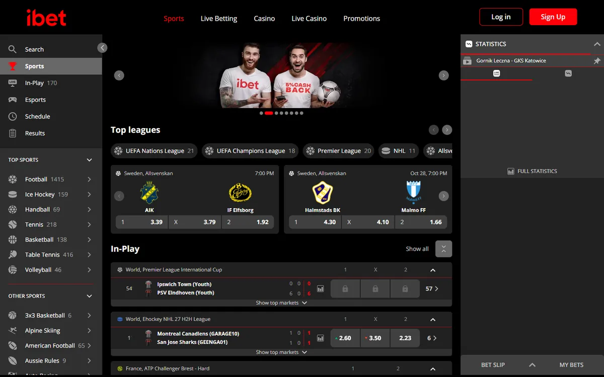 ibet sportsbok med Allsvenskan